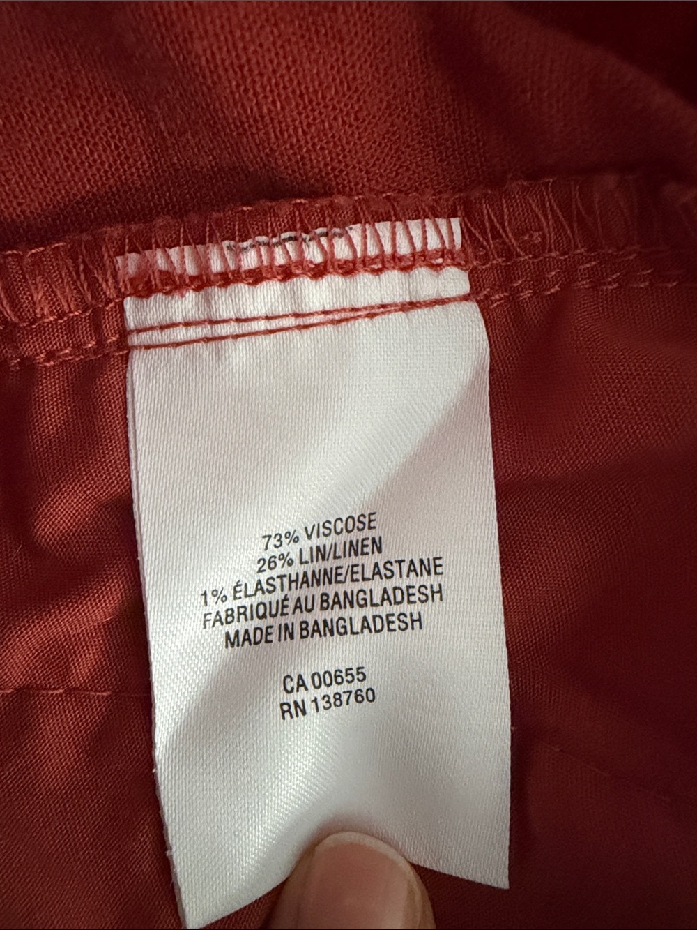 Reitmans Rust Red Capris - Picture 5 of 6